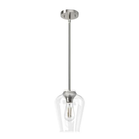 A large image of the Hunter Vidria 7 Pendant Brushed Nickel