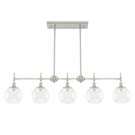 A large image of the Hunter Xidane 43 Chandelier Brushed Nickel