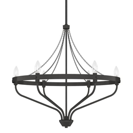 A large image of the Hunter Merlin 25 Chandelier Noble Bronze