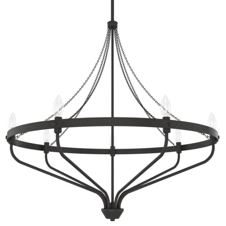 A large image of the Hunter Merlin 30 Chandelier Noble Bronze