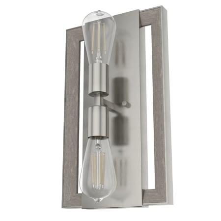 A large image of the Hunter Woodburn 15 Sconce Brushed Nickel
