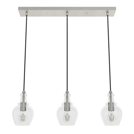 A large image of the Hunter Maple Park 30 Pendant Brushed Nickel