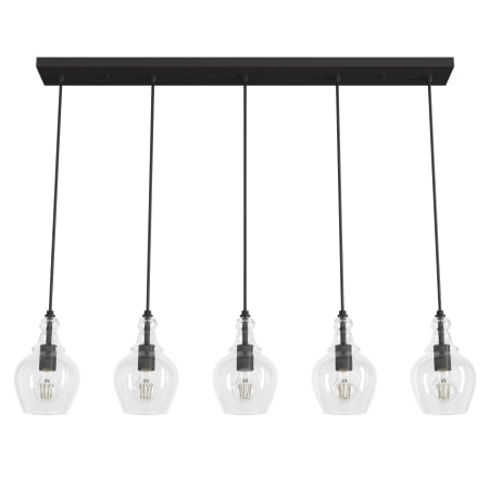 A large image of the Hunter Maple Park 42 Multi Light Pendant Noble Bronze