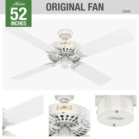 A large image of the Hunter Original Hunter 23845 Original Ceiling Fan Details