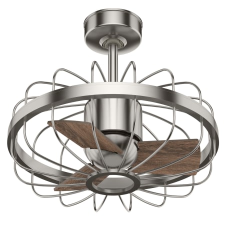 A large image of the Hunter Roswell 16 Brushed Nickel
