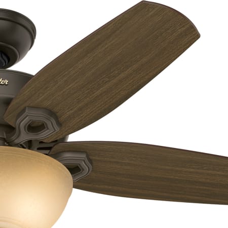 A large image of the Hunter Builder Small Room Bowl Hunter 52218 Builder Fan Blade Finish 2