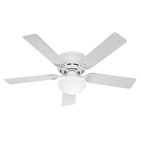 Hunter 53075 White 52 Flush Mount Indoor Ceiling Fan 5