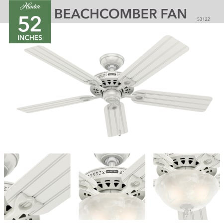 A large image of the Hunter Beachcomber Hunter 53122 Beachcomber Ceiling Fan Details