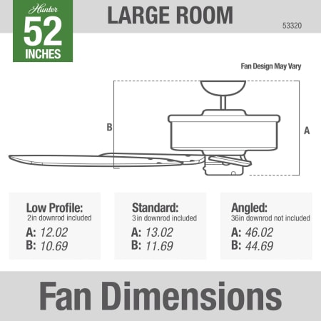 A large image of the Hunter Newsome 52 Hunter 53320 Newsome Dimension Graphic