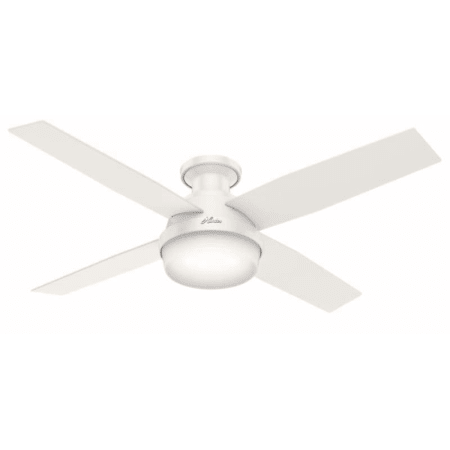 Hunter 52" Remote Control Ceiling Fan Dempsey Low Profile Brushed Nickel 59241 