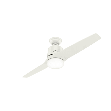 Hunter 59555 Fresh White Leiva 54 2 Blade Led Ceiling Fan With Remote Control Lightingshowplace Com White Leiva 54 2 Blade Led Ceiling Fan, Is A 2 Blade Ceiling Fan Good
