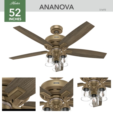 A large image of the Hunter Ananova 52 LED Alternate Image