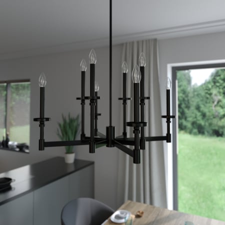 A large image of the Hunter Briargrove 30 Chandelier Alternate Image
