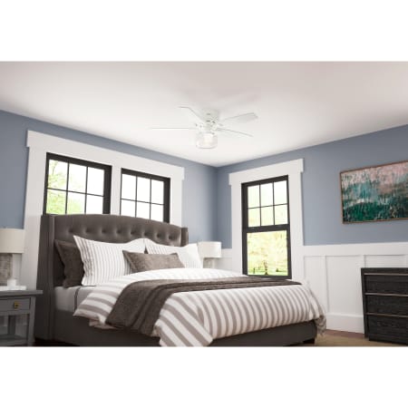 Hunter 59243 Brushed Nickel Dempsey 44" 4 Blade LED Ceiling Fan with