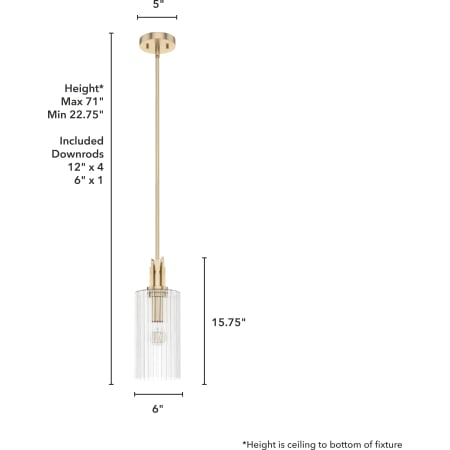 A large image of the Hunter Gatz 16 Pendant Alternate Image