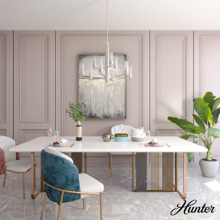 A large image of the Hunter Gatz 30 Chandelier Alternate Image