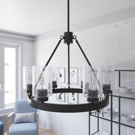 A large image of the Hunter Hartland 24 Chandelier Alternate View