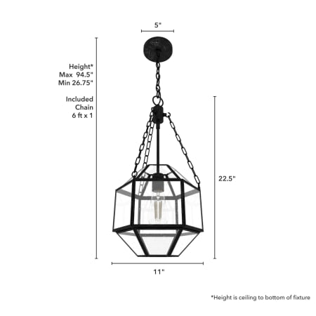 A large image of the Hunter Indria 11 Pendant Alternate Image