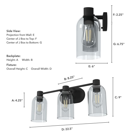 A large image of the Hunter Lochemeade 23 Vanity Alternate Image