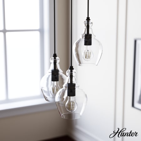 A large image of the Hunter Maple Park 14 Multi Light Pendant Alternate Image