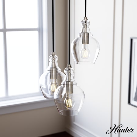 A large image of the Hunter Maple Park 14 Multi Light Pendant Alternate Image