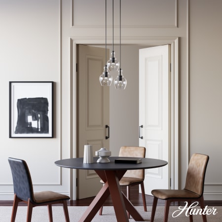 A large image of the Hunter Maple Park 14 Multi Light Pendant Alternate Image