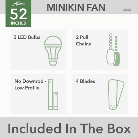 A large image of the Hunter Minikin 52 LED Alternate Image