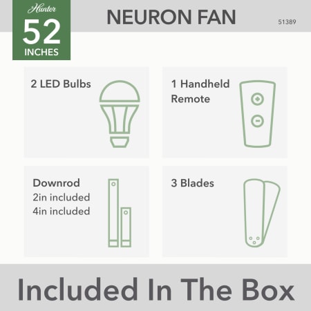 A large image of the Hunter Neuron 52 LED Alternate Image