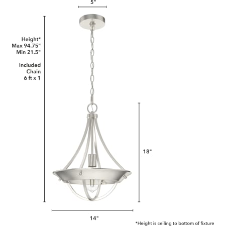 A large image of the Hunter Perch Point 14 Pendant Alternate Image