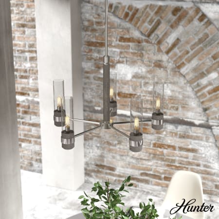 A large image of the Hunter River Mill 24 Chandelier Alternate Image