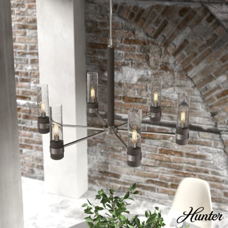 A large image of the Hunter River Mill 30 Chandelier Alternate Image