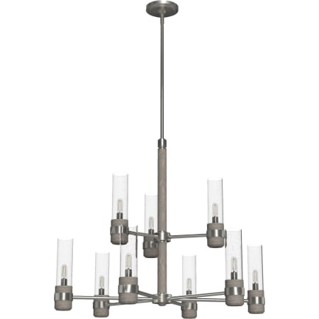 A large image of the Hunter River Mill 30 Chandelier Two Tier Alternate Image
