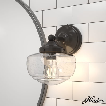 A large image of the Hunter Saddle Creek 8 Sconce CG Alternate Image