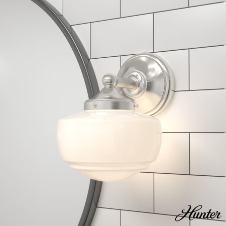 A large image of the Hunter Saddle Creek 8 Sconce WG Alternate Image