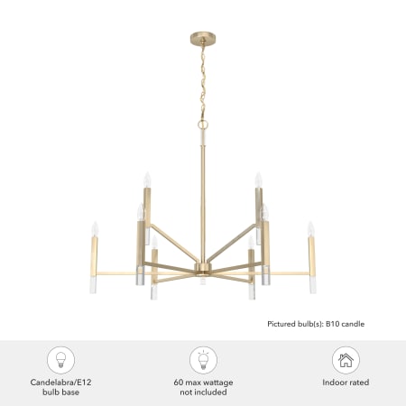 A large image of the Hunter Sunjai Two-Tier 40 Chandelier Alternate Image