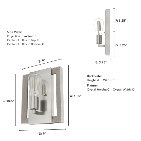 A large image of the Hunter Woodburn 11 Sconce Alternate Image