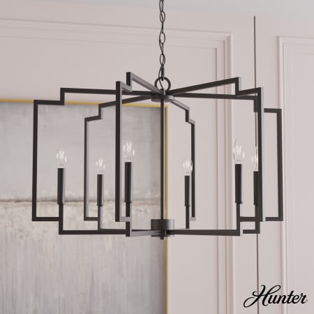 A large image of the Hunter Zoanne 30 Chandelier Alternate Image