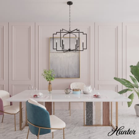 A large image of the Hunter Zoanne 30 Chandelier Alternate Image