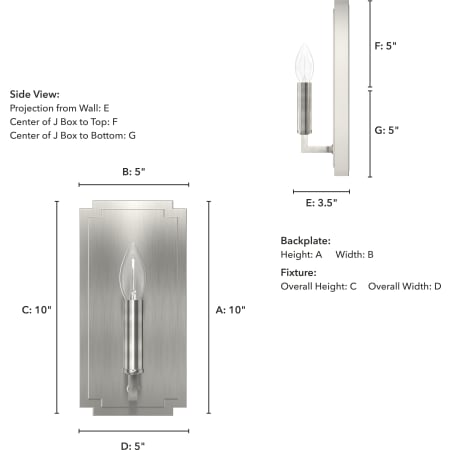 A large image of the Hunter Zoanne 5 Sconce Alternate Image