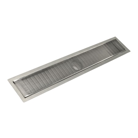 A large image of the Infinity Drain FFAS 12560 Satin Stainless