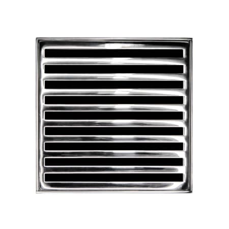 A large image of the Infinity Drain NS 4 Polished Stainless