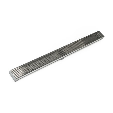 A large image of the Infinity Drain S-LAG 6536 Satin Stainless