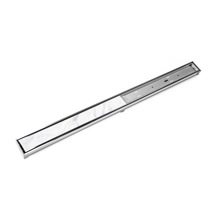 A large image of the Infinity Drain S-LTIF 6536 Polished Stainless