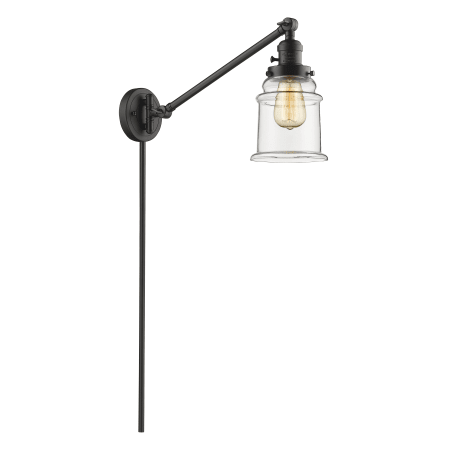 A large image of the Innovations Lighting 237 Canton Oiled Rubbed Bronze / Clear