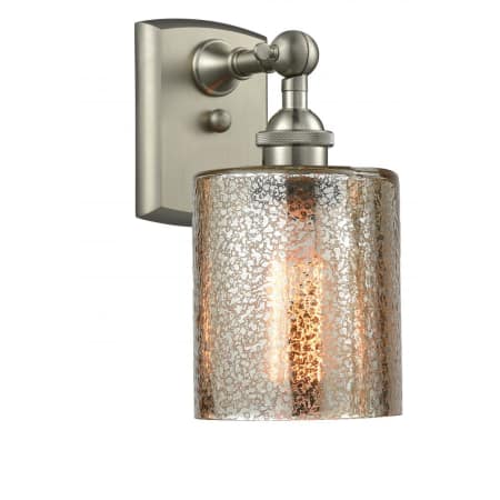 A large image of the Innovations Lighting 516-1W Cobleskill Brushed Satin Nickel / Mercury
