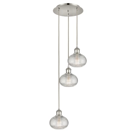 A large image of the Innovations Lighting 113B-3P-22-13 Ithaca Pendant Alternate Image