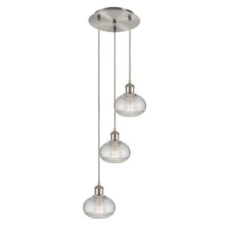 A large image of the Innovations Lighting 113B-3P-22-13 Ithaca Pendant Alternate Image