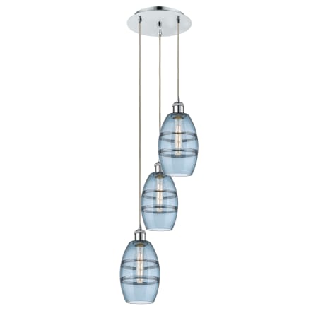 A large image of the Innovations Lighting 113B-3P-25-12 Vaz Pendant Alternate Image