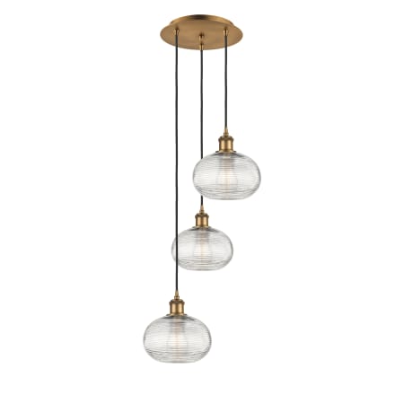 A large image of the Innovations Lighting 113B-3P-26-15 Ithaca Pendant Alternate Image