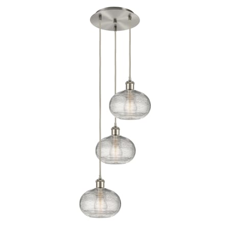 A large image of the Innovations Lighting 113B-3P-26-15 Ithaca Pendant Alternate Image